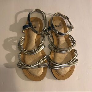 stuart weitzman silver strappy sandals